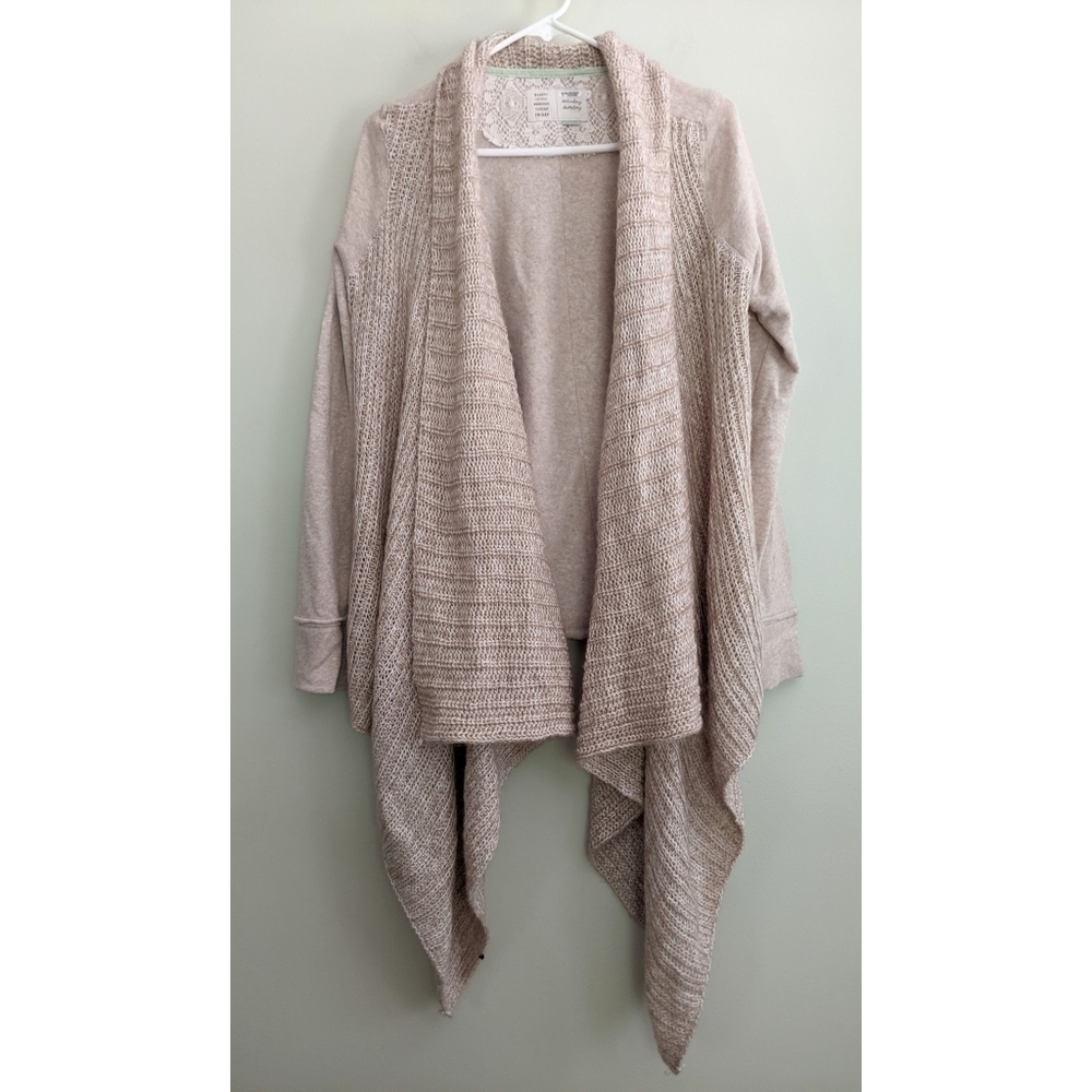 Anthropologie Saturday Sunday Knit Open Waterfall Cardigan XS